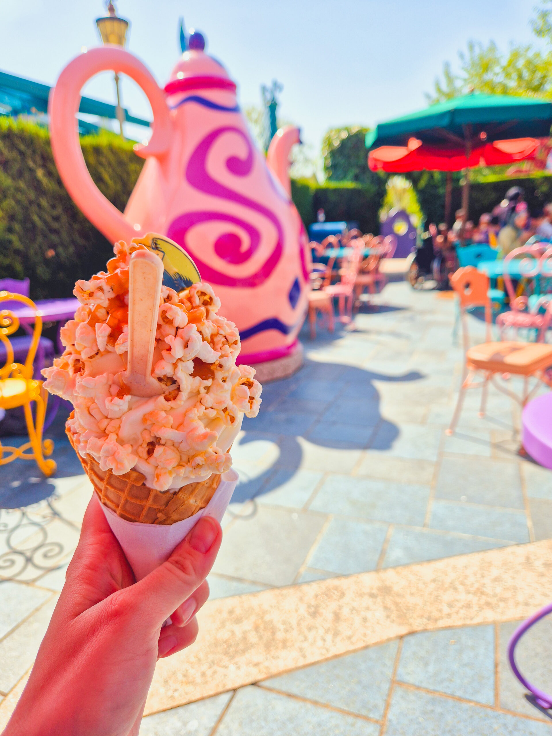 Themed ice cream in Fantasy land at Disneyland Paris